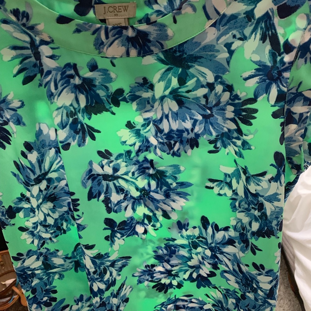 Jcrew floral blouse